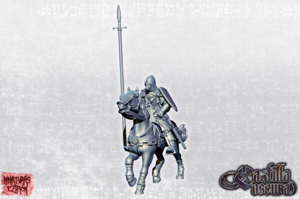 Frontier Knight on horse - Minifaktura - Druk 3D