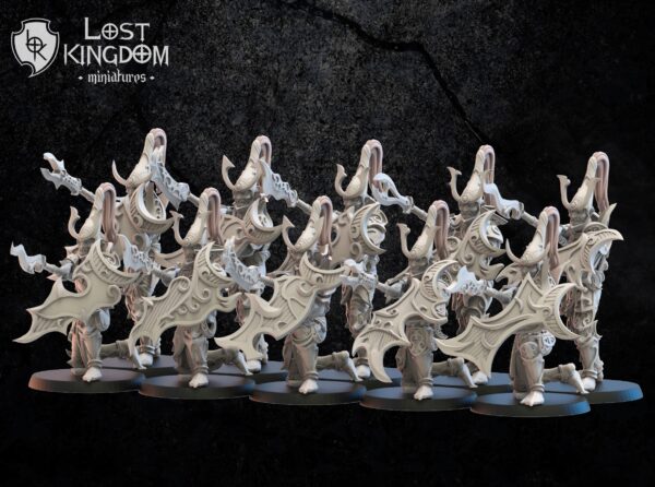 Nightfall Knights on foot x10 - Lost Kingdom Miniatures - Druk 3D