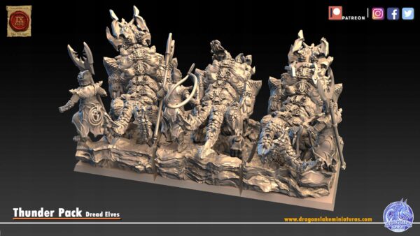 Thunder Pack x3 - Dark Elves - Minifaktura