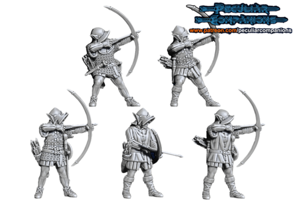 Anglo-Scottish Elfs Longbowmen - x10