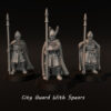 City Guards With Spears On Foot - x1
