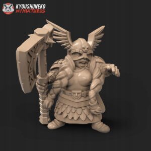 Dwarf Warrior - Dwarven Holds - Druk 3D