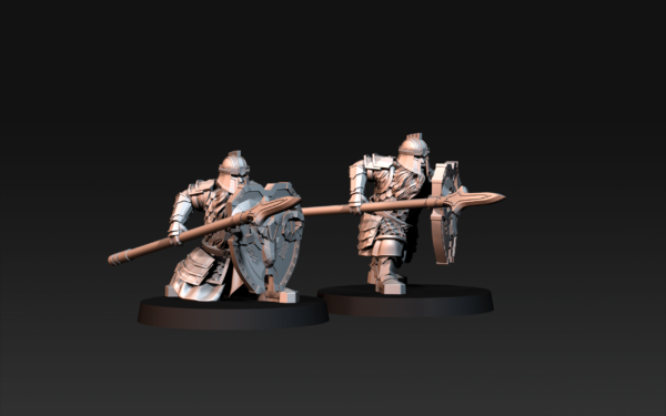 e184148175f870db08a05659997a4935.png Silver Goat Dwarves Spearmen on Foot - 1szt. 6 póz