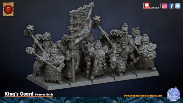 King's Guard two hands Hammer x5 - DL Miniatures