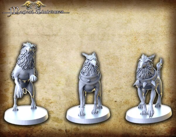Griffdogs x3 - Magori Miniatures - Minifaktura
