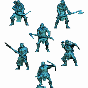Maggot Warriors / Orc Rabble - Różne Uzbrojenie - 5x