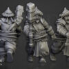 Khazarian Ogre Warriors - Pełna Jednostka + CMD