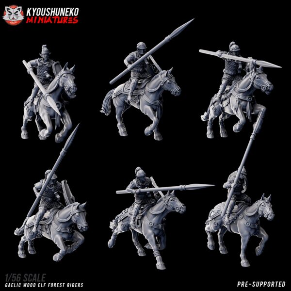 e98248c61f17de90357bfd548afd26a5.jpg Forest Riders x5 - Kyoushenko Miniatures - Druk 3D