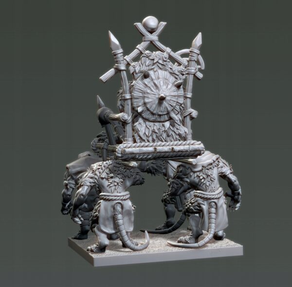 Ratmen Senatorial Litter- Vinciminiatures - Druk3D