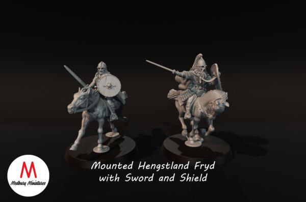 ea4055775b8d9eef75ab91d37422c892.jpg Hengstland Riders with Swords - 2 Pozy