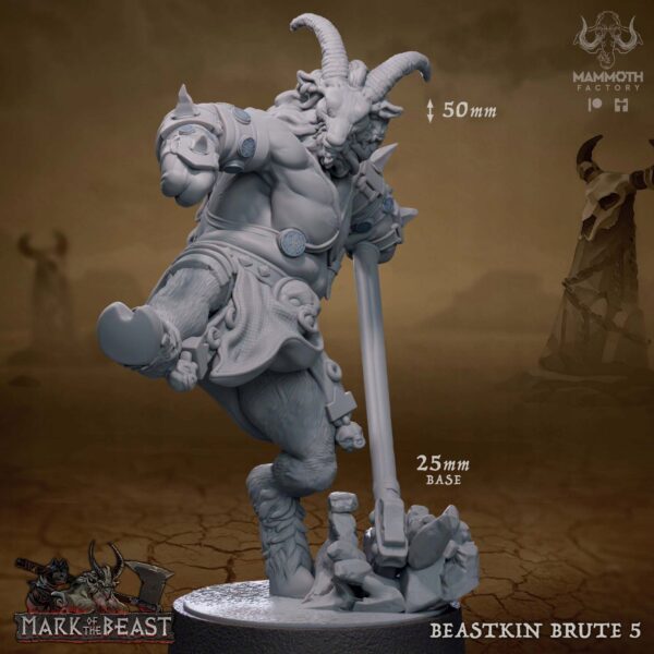 Beastkin Brute #5 - Mammoth Factory - Druk 3D