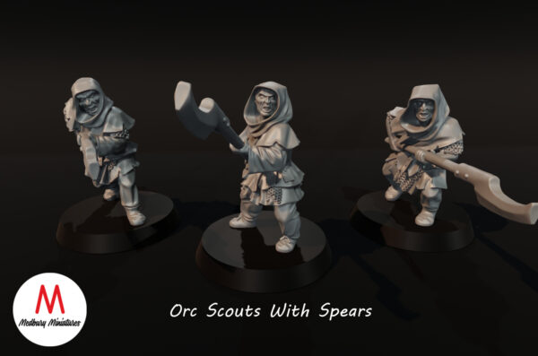 Orc Scouts with Spears - 3 Pozy