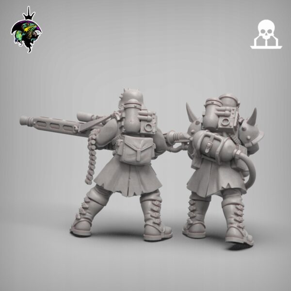 Heretic Flamethrower and Machine Gun Operator