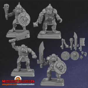 Classic Orcs x4 - Monstrous Encounters