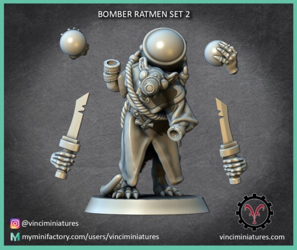 Bomber Ratmen Set 2 - Vinciminiatures - Druk 3D