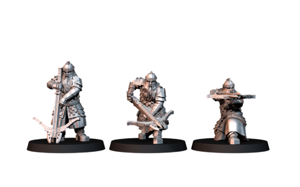 Silver Goat Dwarves Crossbowman - 3 Pozy