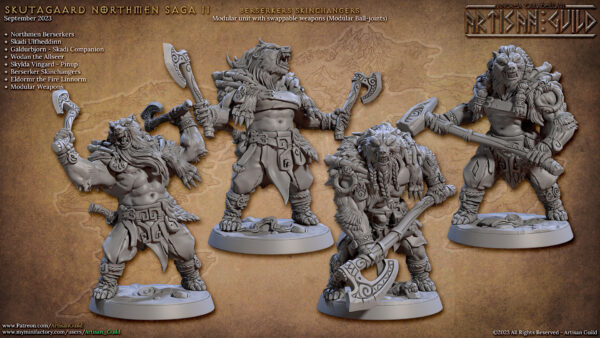 Berserker Skinchangers Armed - x1
