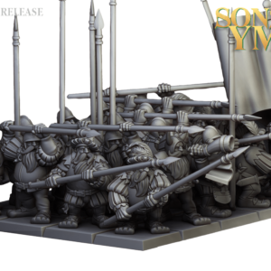 Dwarf Mercenary Pikemen - 5x
