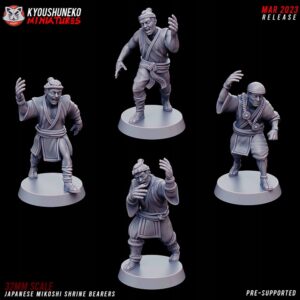 Japanese Mikoshi Shrine Bearer x4 - Minifaktura