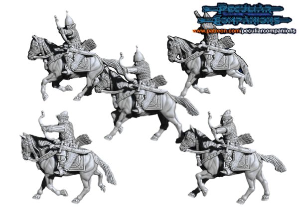 Russian Humans Muscovite Mounted Archers - x5