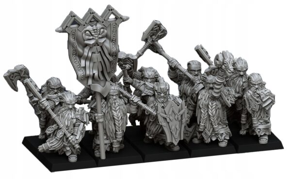 Dwarven Greybeards - DL Miniatures - Druk 3D