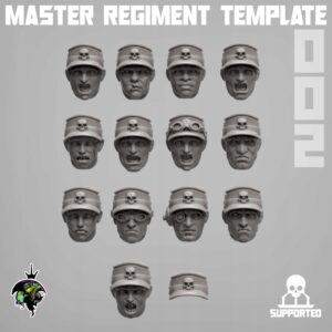 MRT Patrol Caps Heads Set - 13 szt. - Druk 3D
