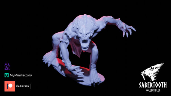 Wendigo - Sabertooth Collectibles - Druk 3D