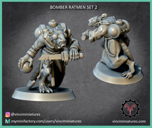 Bomber Ratmen Set 2 - Vinciminiatures - Druk 3D