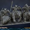 Dwarf Riders on Bear - DL Miniatures - Druk 3D