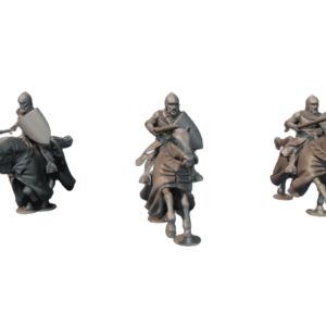 Early 14th Century Knights with Lances - Rycerze na Koniach 3x Oddzial