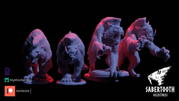 Saberbeast - Sabertooth Collectibles - Druk 3D
