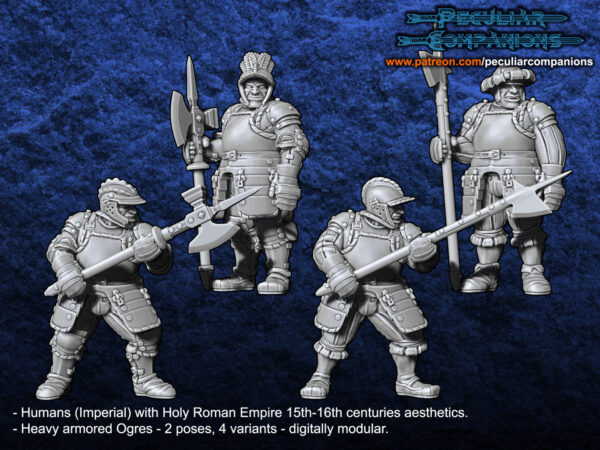 The Empire Armored Ogres Landskenchts - x5