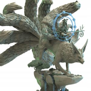 Hanako, Kitsune Druid On Kyubi - Lost Kingdom
