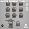 Master Regiment Template HQ Expansion - 8 szt.