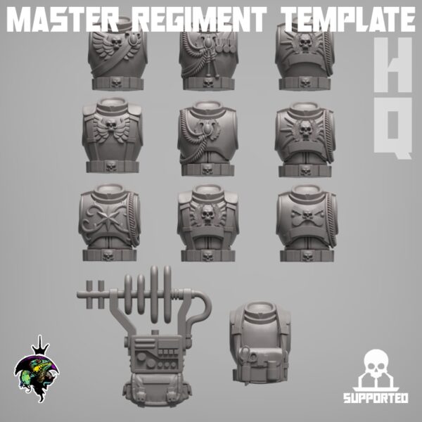 Master Regiment Template HQ Expansion - 8 szt.