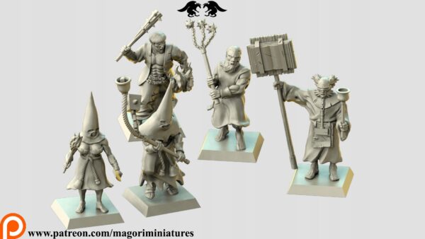 Flagellants - Magori Miniatures - Druk 3D