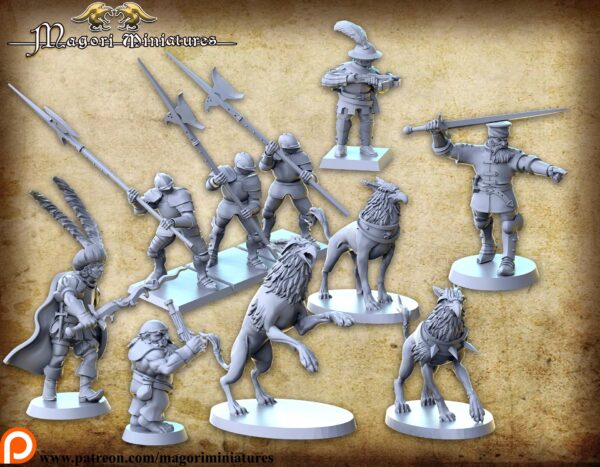Griffdogs x3 - Magori Miniatures - Minifaktura