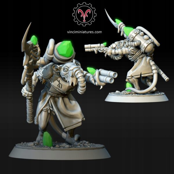 Engineer Ratmen Set x3 - Vinciminiatures - Druk 3D