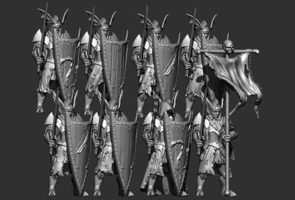 Bloodguard with Sword&Shield x10 - Minifaktura - Druk 3D