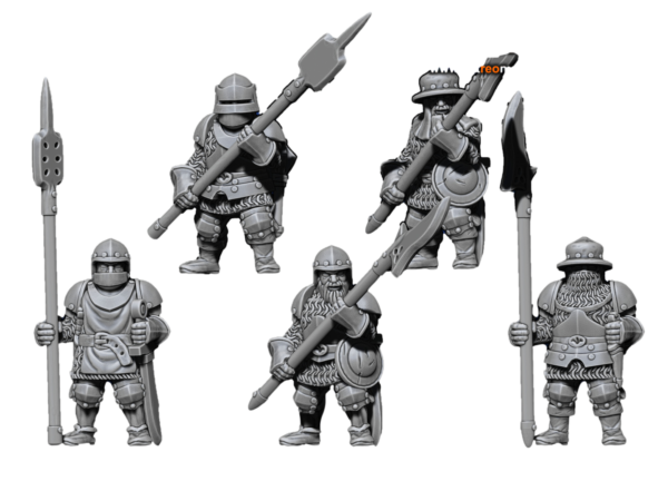 Medium Armored Infantry with Polearms - 10x