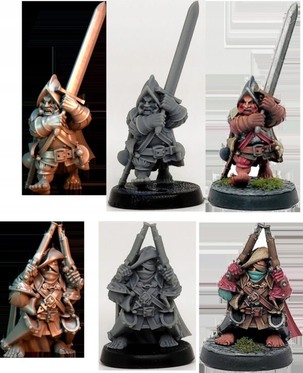 Halflings Southern Conquerors - Minifaktura - Druk 3D
