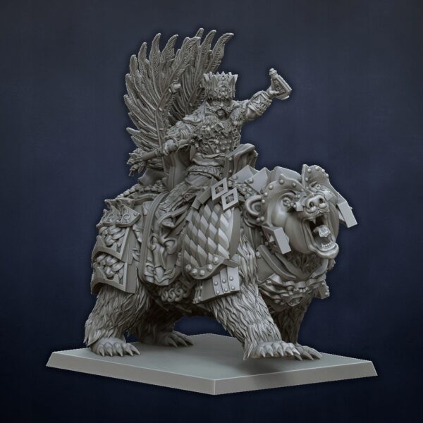 Bearbeard Kozma on bear  - Druk 3D