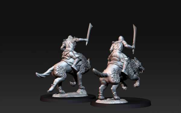 Warg Riders with Swords - x1