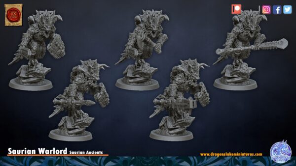 Saurian Warlord - DL Miniatures - Minifaktura