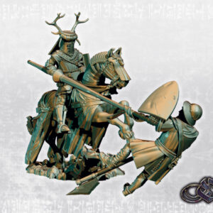 Deer Knight on horse - Minifaktura - Druk 3D