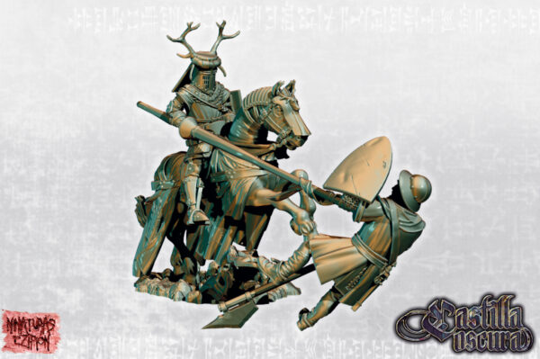 Deer Knight on horse - Minifaktura - Druk 3D