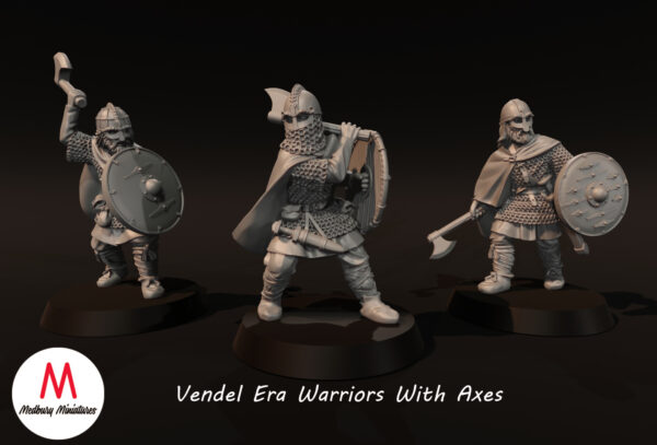 Vendel Era Warriors With Axes - x5