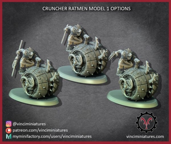 fb15f7c6cf9fe3757626308f19c65fa4.jpg Cruncher Ratmen Set 1 - Vinciminiatures - Druk 3D