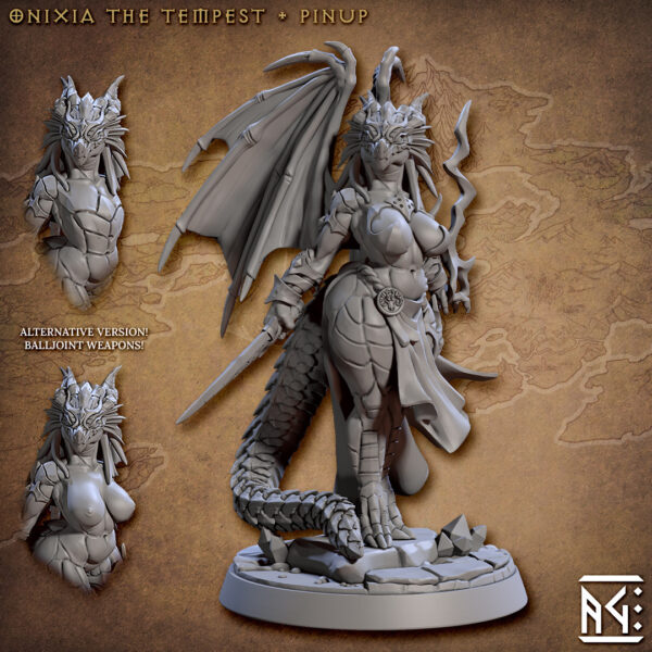 Onixia the Tempest - Pinup Flat Chest