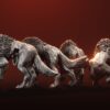Zombie Direwolves - x4